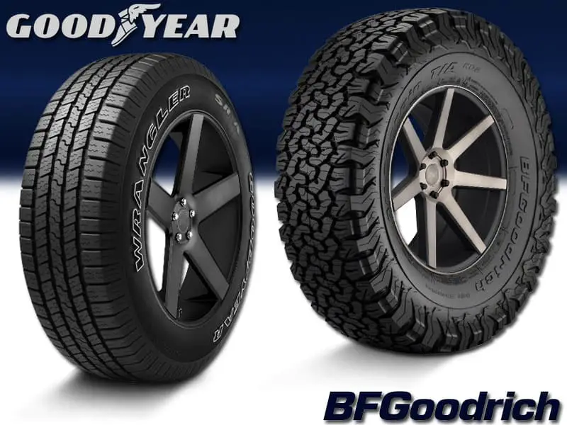 Goodyear Wrangler SR-A vs BF Goodrich Ko2