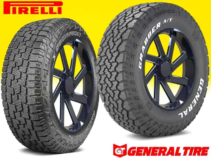 Pirelli Scorpion All-Terrain Plus VS General Grabber ATX