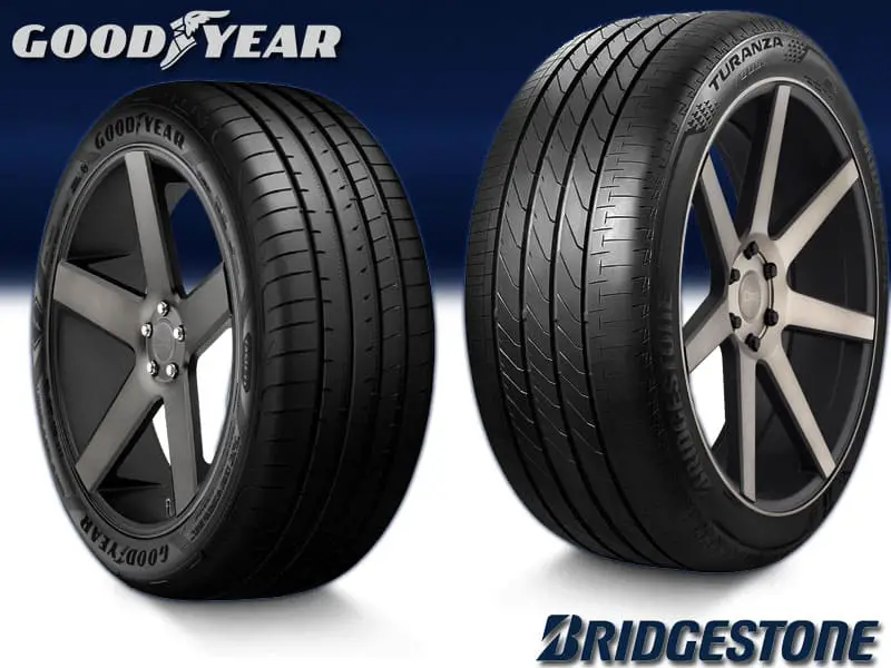 Goodyear Eagle F1 Asymmetric 5 vs Bridgestone Turanza T005