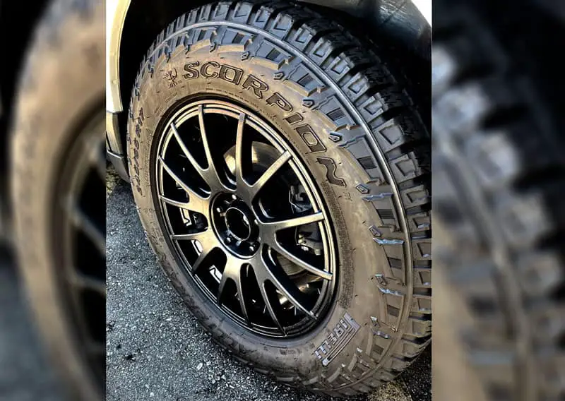 Pirelli Scorpion all terrain plus close up