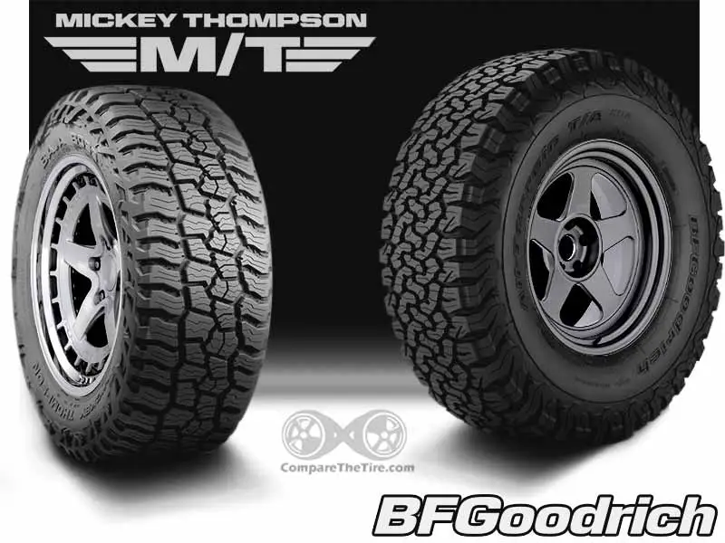 Mickey Thompson Boss AT vs BFGoodrich KO2